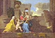 Nicolas Poussin Heilige Familie auf der Treppe Spain oil painting artist